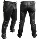 Mister B FXXXer Jeans All Black pantaloni leather in pelle