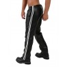 Mister Leather Jogging Pants White Stripes pantaloni sportivi in pelle