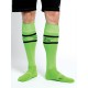 Mister B URBAN Football Socks with Pocket Neon Green calzettoni "football" calzini con piccolo taschino interno
