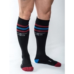 Mister B URBAN Gym Socks with Pocket Black calzettoni nero sportivi con piccolo taschino interno