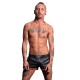 Mister B Leather Sport Shorts Red pantaloncini sportivi in pelle