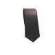 Mister B Leather Tie Stitched Black cravatta in leather pelle